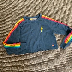 Aviator nation crop sweatshirt